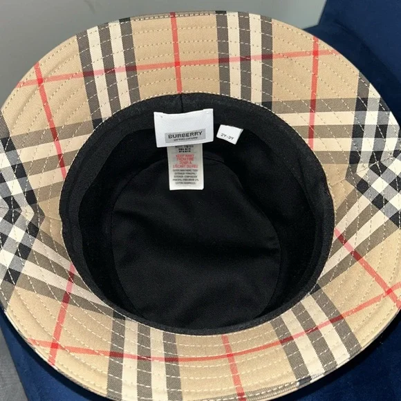 Burberry Tan Checkered Kids Hat